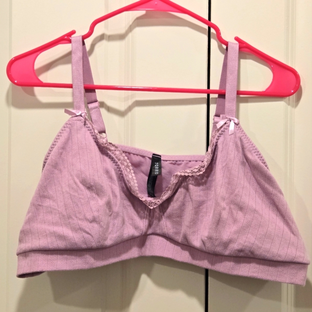 TORRID Lavender Mauve Bralette 3X